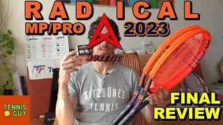 🎾 HEAD RADICAL MP/PRO 2023 AUXETIC Final Review
