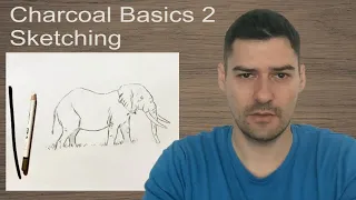 Charcoal Drawing Basics For Beginners - Sketching an Outline