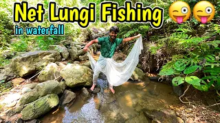 Caught Snakehead🔥,Channa Gachua❤️Lobster and Loaches from Jungle Waterfall | Fishing in nature