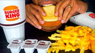 ASMR BURGER KING SPICY WHOPPER MELT REVIEW EATING SOUNDS COMMERCIAL AD JERRY TALKING MUKBANG