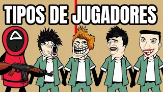 Tipos de Jugadores en The Squid Game / El juego del Calamar parodia