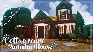 Single Person Cottagecore Autumn House I Bloxburg Speedbuild and Tour - iTapixca Builds