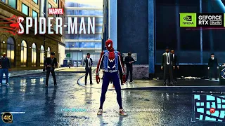 Marvel's Spider-Man Remastered || NIGHT Free Roam Gameplay PC || RTX Ultra Graphics || 4K 60FPS UHD.