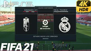 FIFA 21 PS5 | Granada vs Real Madrid | La Liga - Jornada 36 | 4K 60fps HDR