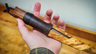 Making A Damascus Knife And A Sheath