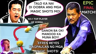 🏆💲AKALA NIYA MATATALO NIYA SI EFREN BATA!😲 TOP BEST PLAYER NG KOREA DI OMOBRA SA FINAL KAY BATA!💪💪