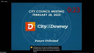 Downey City Council Close Session Meeting - 2/28/2023 - Part 1