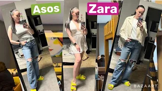 распаковка и примерка посылки Asos,Zara/нашла те самые джинсы/где все работники?обслужила сама себя