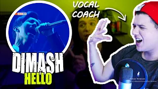 DIMASH in "HELLO" | Vocal Coach Reaction and Analysis | Emma Arias