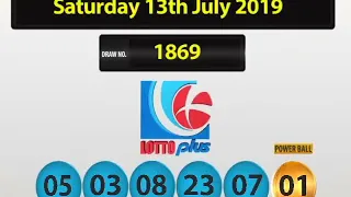 Saturday 13th July 2019 lottoplus results