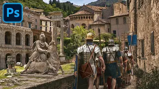 Creating an Ancient Roman City in Photoshop | Photo Manipulation Speed Art
