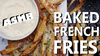 Baked french fries - ASMR cooking recipe w/ soft whispers