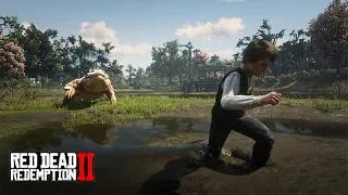 A incrível história de JACK e o JACARÉ GIGANTE  -  Red Dead Redemption 2