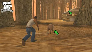 Never FOLLOW THIS PIG in GTA San Andreas! (Piggsy Easter Egg)