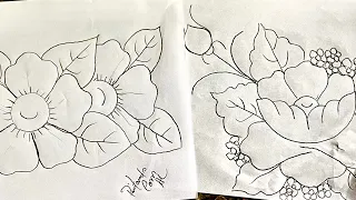 Aprenda a desenhar seus próprios riscos de flores