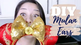 How To Make Your Own Minnie Mouse Ears || DIY Mickey & Minnie Mouse Ears || Mulan Lunar New Year