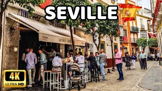 🇪🇦[4K] SEVILLE Spain Amazing Old Town Walking Tour Summer 2023 | Andalucía