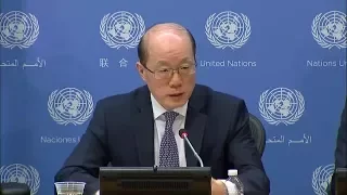 SC President (China) on D.P.R. Korea, Palestine & other topics - Press Conference (31 July 2017)
