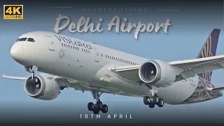 Delhi Airport Plane Spotting in 4K | Only Heavies | Ultimate Compilation | B777 | A350 | B747 | B787