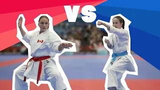 Morin Lea (CAN) vs Reid Olivia (ENG) - FINALE KATA UNDER 21YRS FEMALE - BIRMINGHAM 2022