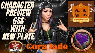 6ss Cora Jade Preview with Plate! - WWE Champions Gameplay