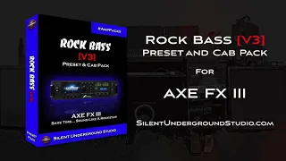 ROCK BASS Preset Pack AXE FX 3 (13 Presets)