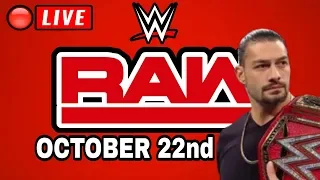 🔴 WWE RAW Live Stream October 22nd 2018 Full Show Live Stream - Roman Reigns Announcement