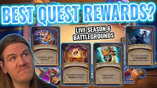 🔥 BEST QUEST REWARD IS? - Hearthstone Battlegrounds