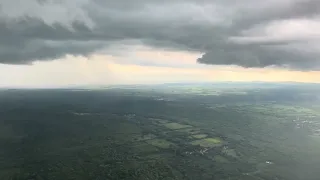 Посадка на Кубе, аэропорт Варадеро.Боинг 777-300. Landing in Cuba, Varadero Airport. Boeing 777