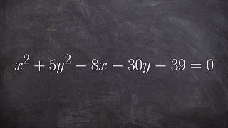 Convert equation of Ellipse from general form to standard