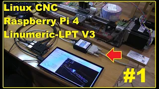 Linux CNC + Linumeric-LPT V3 ( Ethernet - LPT ) + Raspberry Pi 4B 8GB / Laptop  TEST #1