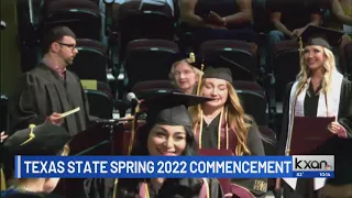 Texas State graduation ceremony