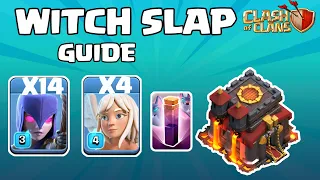 TH10 WITCH SLAP WITH BAT SPELLS | BEGINNERS GUIDE | TH10 ATTACK STRATEGY