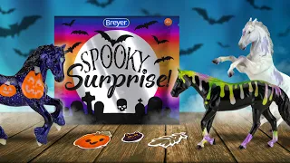 Страшные стейблы от Breyer! | Распаковка Spooky surprise series 3