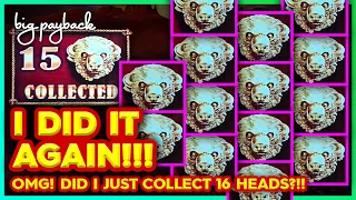 15 Gold Heads → AWESOME, YES!!! Wonder 4 Spinning Fortunes - Buffalo Gold Collection Slot!