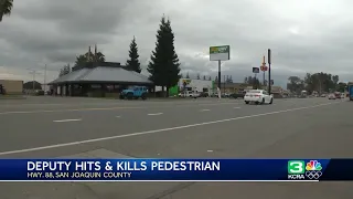 San Joaquin County Deputy hits and kills pedestrian in Stockton area