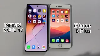 INFINIX NOTE 40 VS IPHONE 8 PLUS - SPEED TEST COMPARISON (4K)