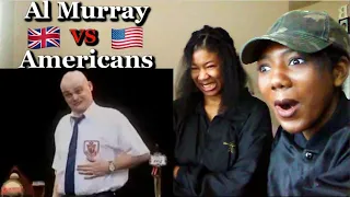 Americans React To Al Murray VS Americans | Katherine Jaymes Reaction