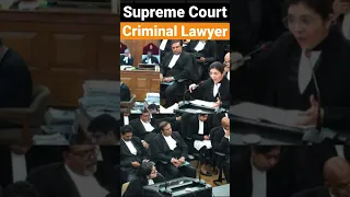 Criminal Lawyer in Supreme Court || Check Full Video #advocate #lawstudent #legal #shorts