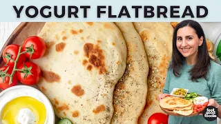 Yogurt Flatbread | 4 INGREDIENT NAAN RECIPE