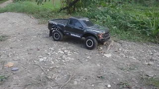 Traxxas Ford Raptor Jump & Bash in forest
