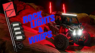 Tusk UTV LED Rock Lights & Lighted Whips