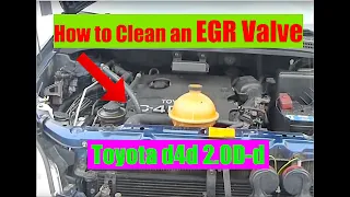 EGR valve cleaning quick and simple Toyota d4d 2.0D-d