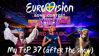 My tasteless Eurovision 2024 after the show ranking (from Poland)