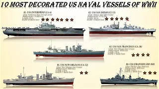 Top 10 Most Successful US Naval Vessels of WWII (Most honoured and most decorated US warships)