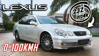 Lexus GS300 0-100kmh 2JZ Power On A Budget