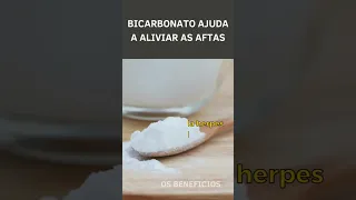 Bicarbonato de sódio ajuda a tratar as aftas