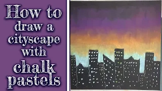 Activity 3- Georgia O'Keeffe - How to draw a cityscape using chalk pastels . . . Fun to watch!
