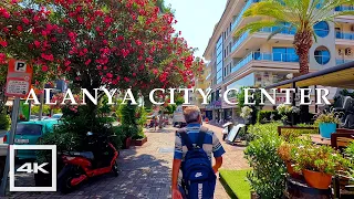 Alanya city center ☀️ Summer walking 2023 | 4K HDR 60fps