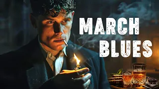 March Blues - Instrumental Magic to End Your Day on a Bluesy Note | Mellow Midnight Blues